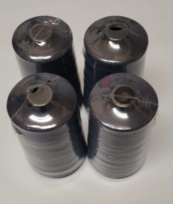 Navy Polyester Thread For Sewing ,Serger, Spools 4 Pack 6000 Yards, 40S/2