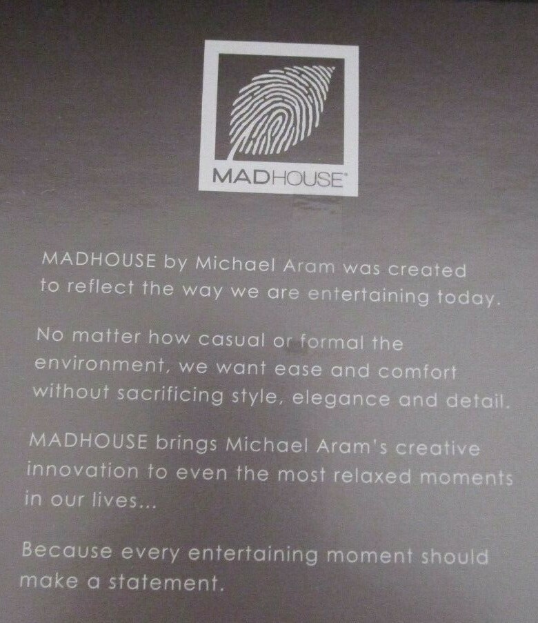 Michael Aram Madhouse Opaque Coral Salad Servers Black (Set of 2) FREE SHIPPING!