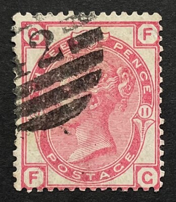 GB Queen Victoria Surface Printed. 1873 3d rose pl 11 used SG 143 (ct£80)