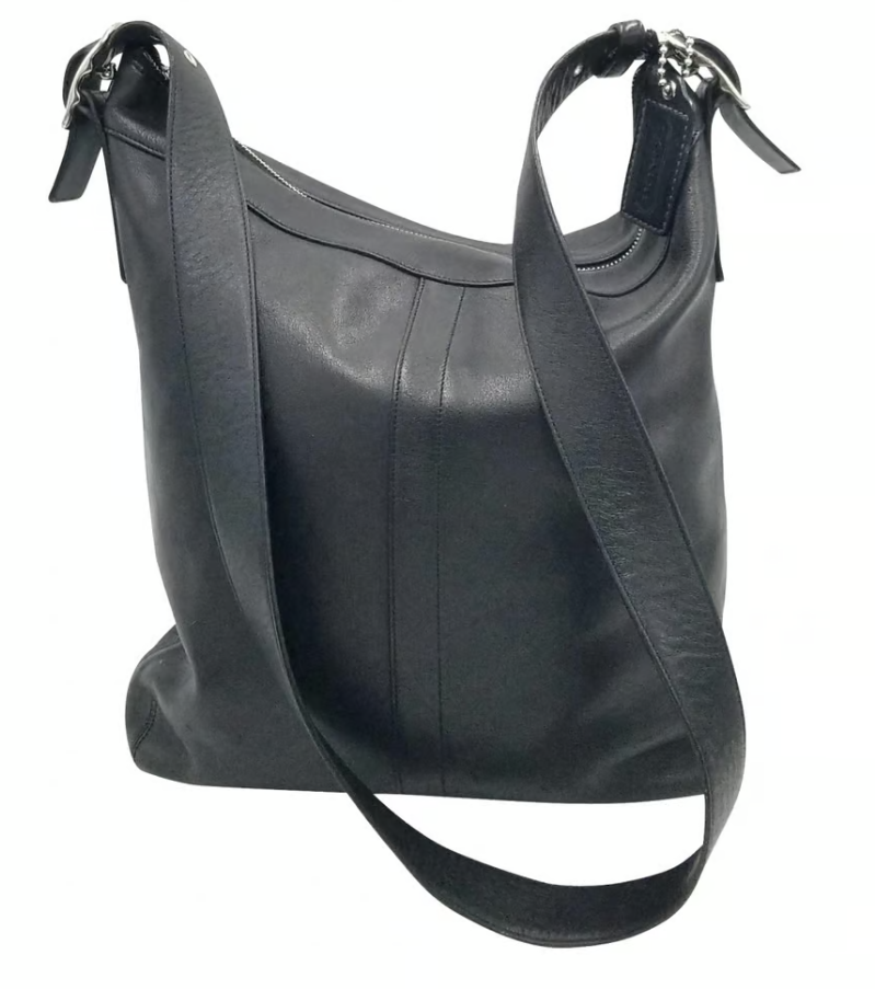 Coach Vintage Black Zip Top Square Shoulder Bag | eBay