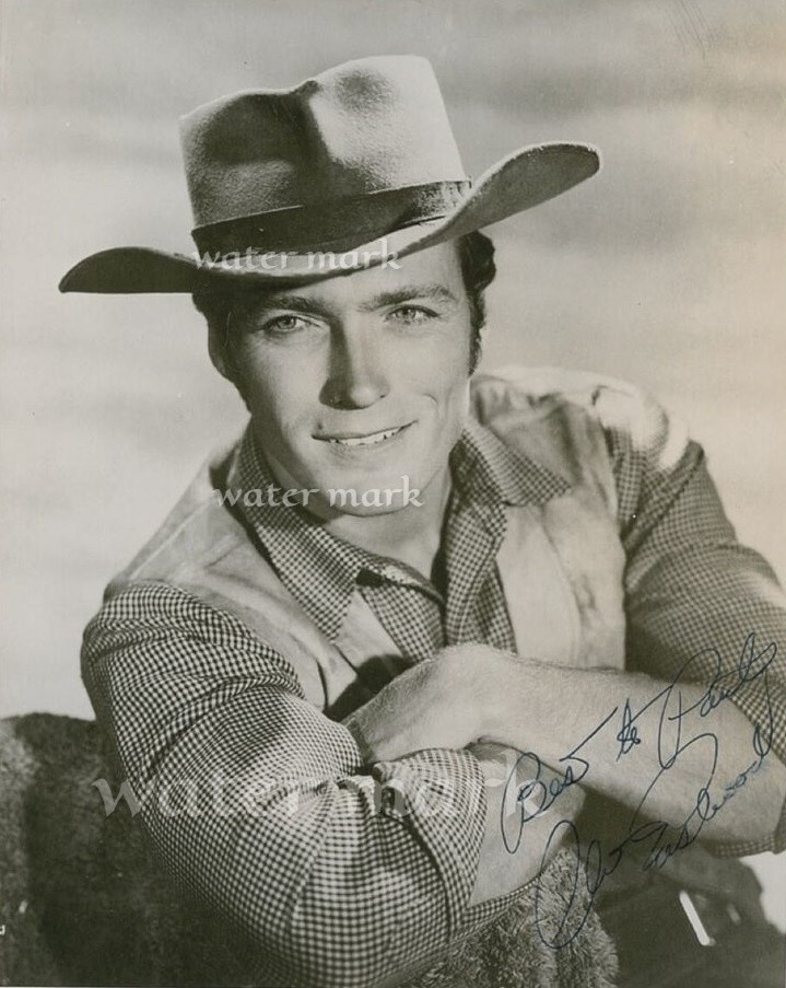 CLINT EASTWOOD AMERICAN ACTOR REPRINT SIGNED PHOTO SIZE 8
