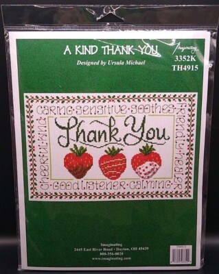Imaginating Inc. A Kind Thank You Counted Cross-Stitch Kit ~ TH4915 ~ New