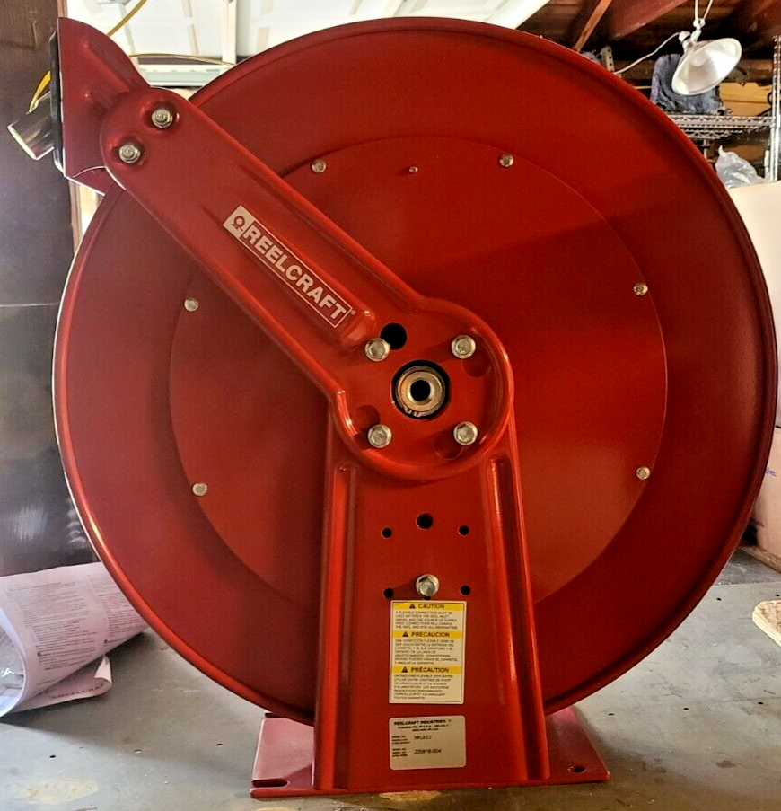 REELCRAFT Dual Reel Spring Return Hose Reel:  38L522 - Model: TH88000 OMP