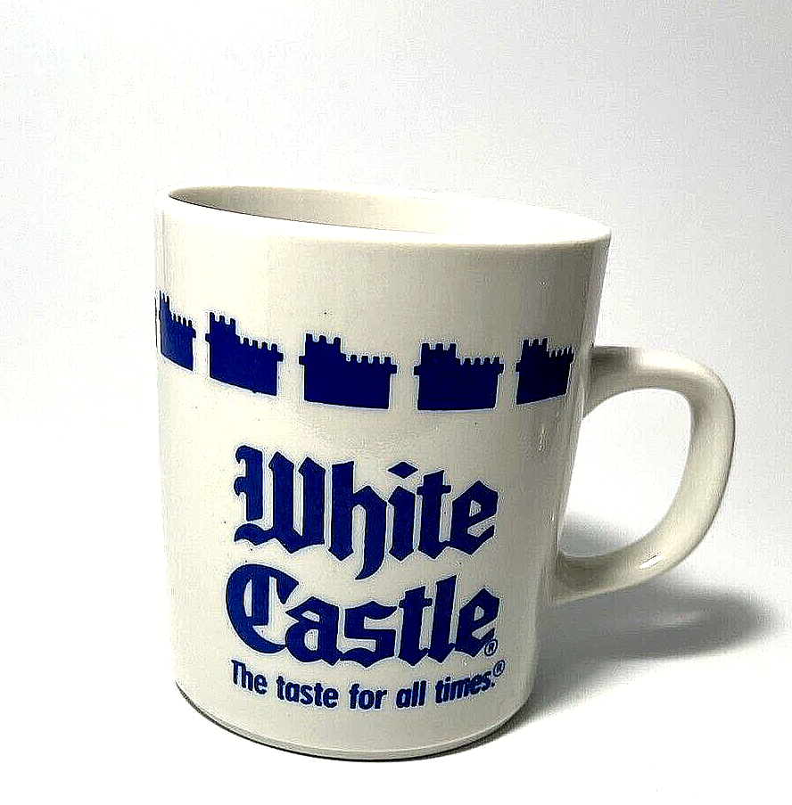 White Castle Coffee Mug Cup The Taste for All Times Blue & Whi...