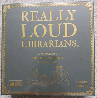 Really Loud Librarians - A Merciless Word-Shouting Board Game NEW Sealed