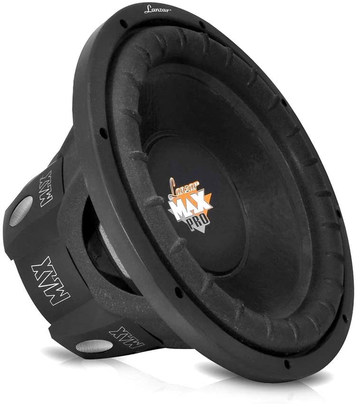 Lanzar 8 Inch Car Subwoofer Speaker - Black Non-Pressed Pape