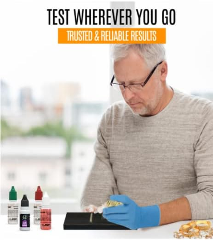 Liquido Solucion Para Detectar Oro Plata Platino Con Piedra De Prueba Efectivo