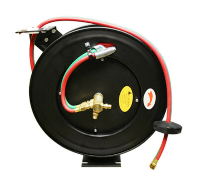 50' Retractable Welding Hose Reel Oxygen Acetylene Mig Wall Truck Mount