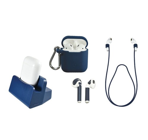 Digital Basics 4-Piece Master Kit for Apple AirPods (Sargasso Sea Blue)
