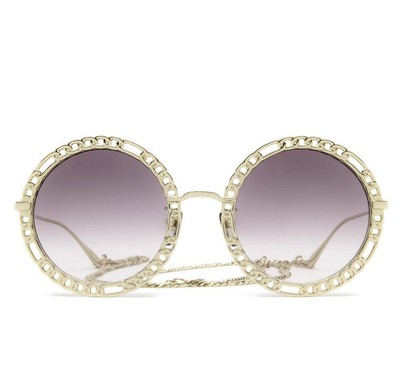GUCCI GUCCI GG1113S-002-53 GOLD SUNGLASSES