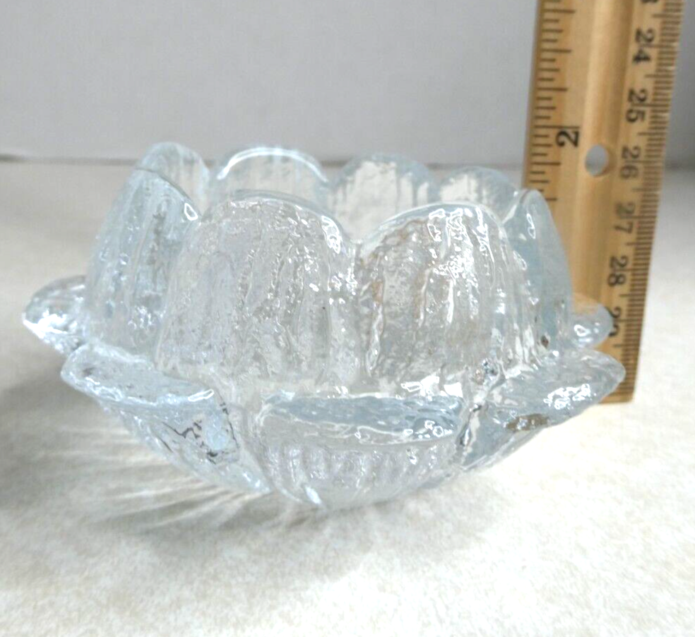 Holmegaard Water Lily Glass Candle Votive Tea Light Bowl Akande Vintage ZZ