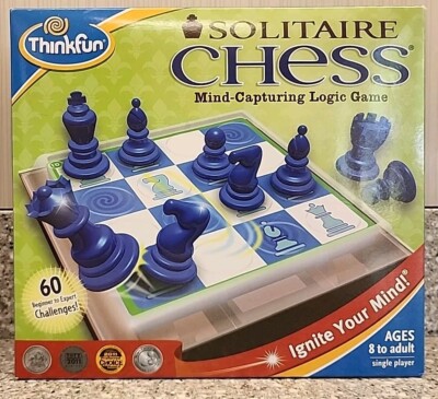 ThinkFun Solitaire Chess Game Mind Capturing Logic 2010