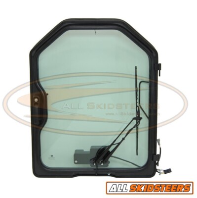 For Bobcat Skid Steer Door W Wiper glass S100 S130 S150 Front Enclosure Loader