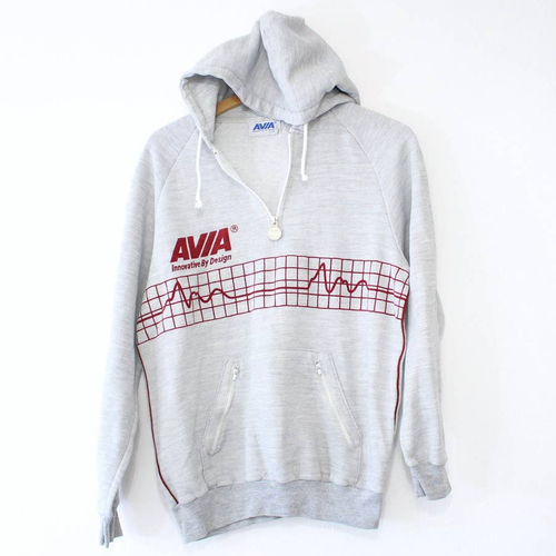 Vintage Avia Brand Hooded Sweatshirt Medium