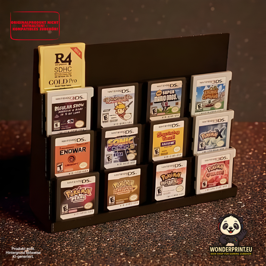 Spielehalterung passend für Nintendo 3DS / DS Spiele Stand Ständer Display 16x