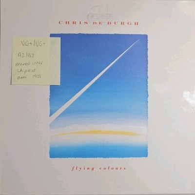 Chris De Burgh Flying Colours Vinyl Record VG+/VG+  AMA 5224 1988