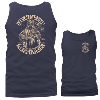Gun's Offend You? 2nd Amendment Constitution Gun Patriot Patriotic Tank Top