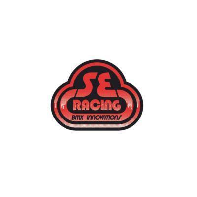 SE Racing head tube decal - Drippy Font - Red/Black