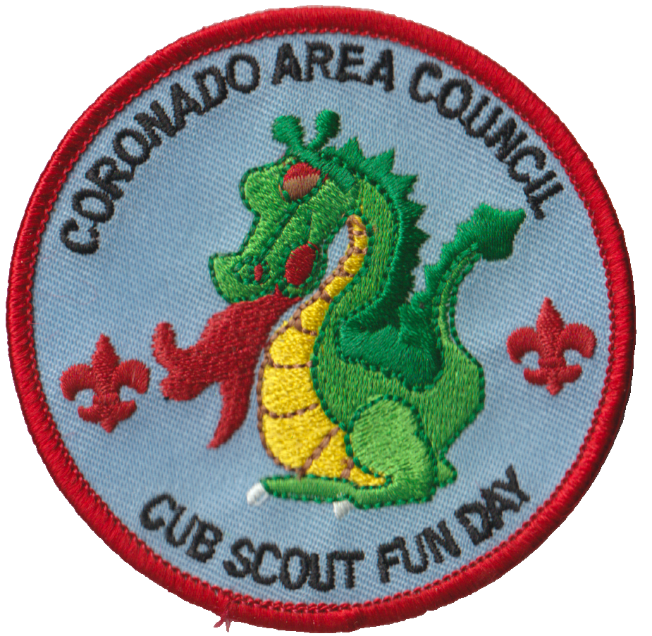 Coronado Area Council KS Cub Scout Fun Day Patch Red Bdr (AR3451)