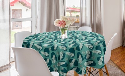 Ambesonne Exotic Hawaii Round Tablecloth Table Cover for Dining Room Kitchen