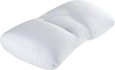Microbead Pillow White Comfortable Ergonomic Travel Neck Support Pillow