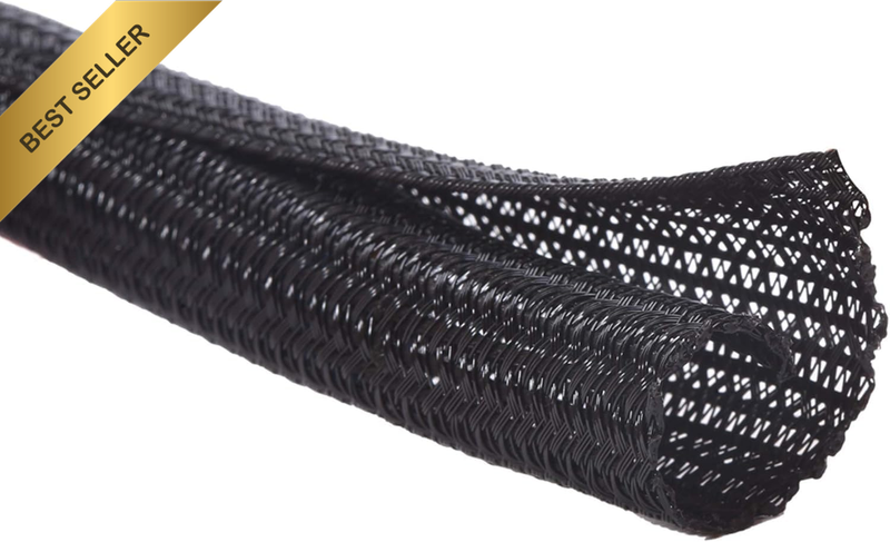 10Ft - 1/2 Inch Cord Protector Wire Loom Tubing Cable Sleeve Split Sleeving for