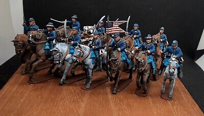 Painted Miniatures 28mm - American Civil War Cavalry, 12 Figures