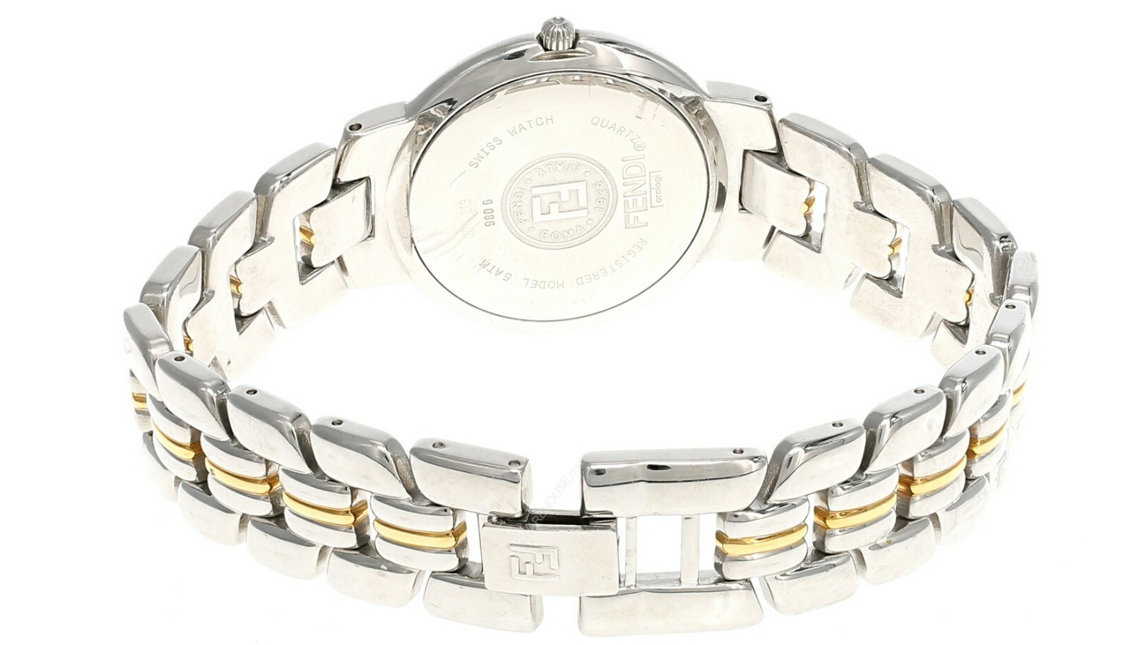 Fendi Black Dial 35MM 2-Tone Stainless Steel Women's Watch Fendi Black Dial 35MM 2-Tone Stainless Steel Women's Watch