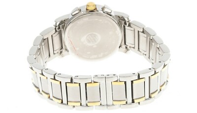 Pre-owned Bulova White Dial 30mm 2-tone Ss Women's Watch 98r98