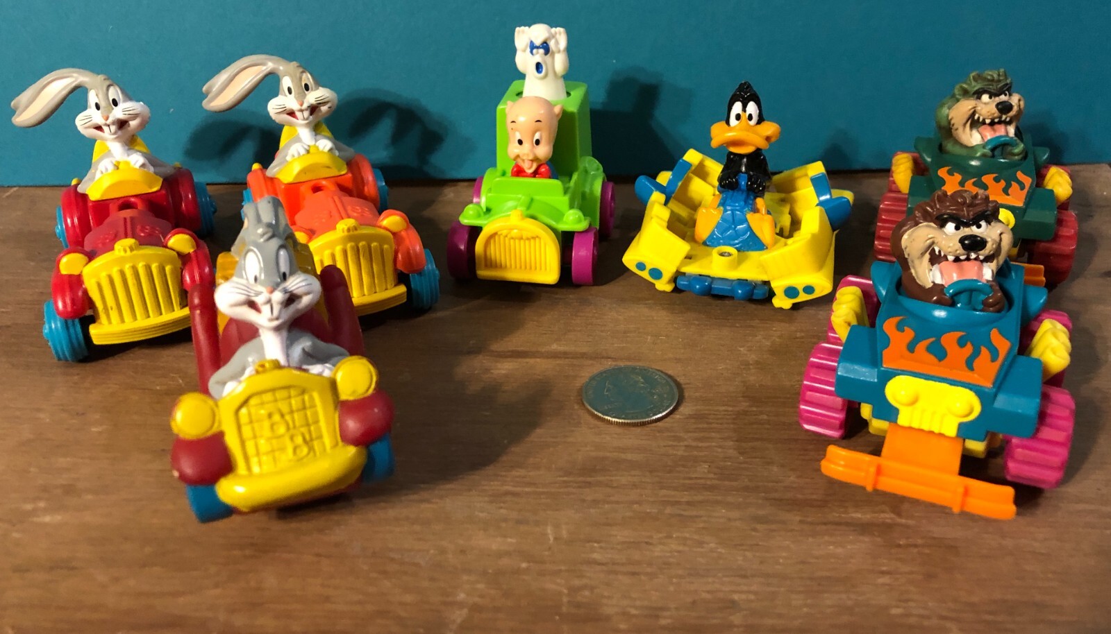 Looney Tunes Quack-up Cars, Daffy NO EYES ERROR 1992 1993