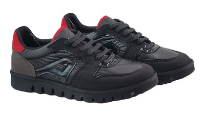 The Art Company Ontario 1589 schwarz rot Herren Sneaker Echtleder