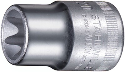 03270011 50TX Socket, E11 Size, 1/2'' Drive, TORX Type, 38mm Length, Chrome Al...