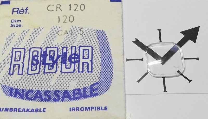 Verre Montre 12 Mm Cr120 Cat.5 Robur Style