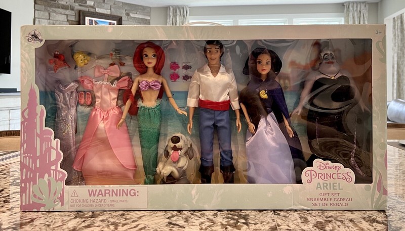 Ed Disney Princess Ariel The Little Mermaid Classic Doll Gift Set