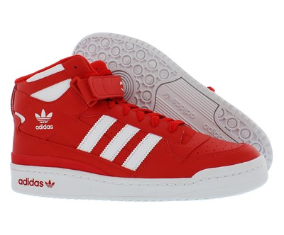 Adidas Forum Mid Mens Shoes Size 11.5, Color: Red/Cloud White/Red