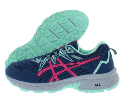 Asics Gel-Venture 8 Wide Womens Shoes Navy Pink NEW