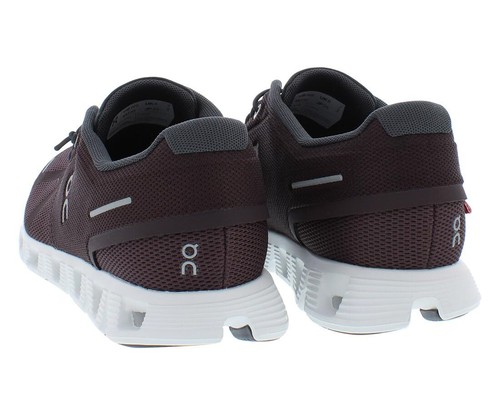 Pre-owned On Womens Cloud 5 Textile Synthetic Mulberry Eclipse Trainers 9.5 Us
