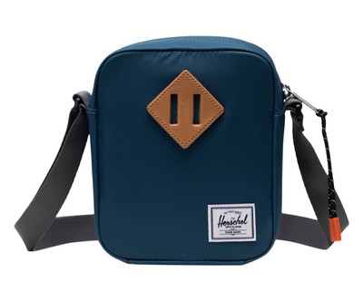 Herschel Heritage Crossbody Unisex Messenger Bags, Color: Teal/Gargoyle