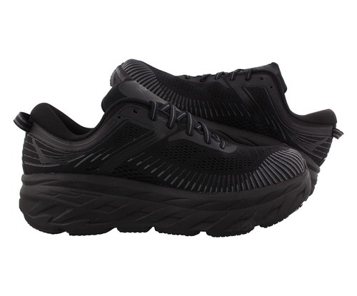 Pre-owned Hoka One One Womens Bondi 7 Mesh Black Trainers 10 Us