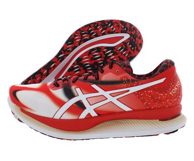 Asics GlideRide Tokyo Mens Shoes Size 11.5, Color: White/Classic Red
