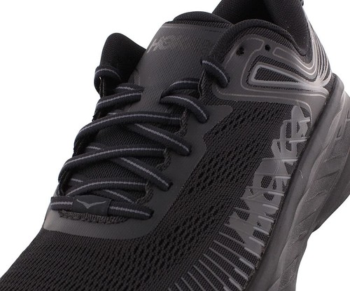 Pre-owned Hoka One One Womens Bondi 7 Mesh Black Trainers 10 Us