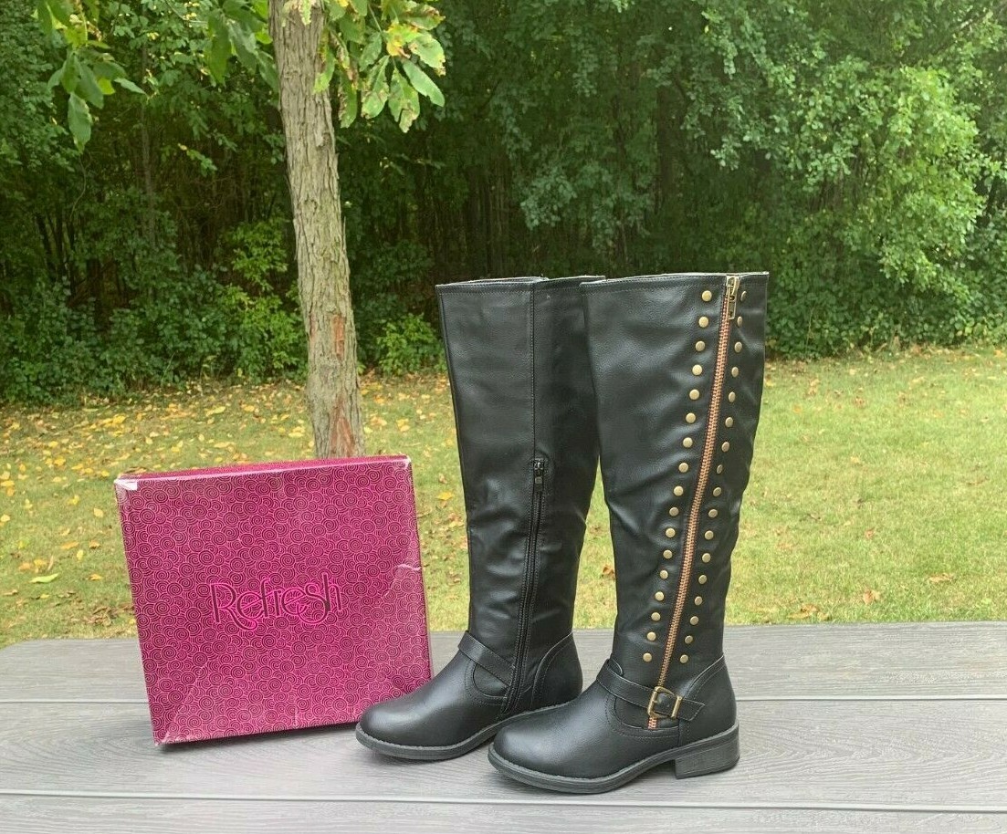 ■限定品■[LEEY] PUFFER HIGH BOOTS BLACK/BEIGE Amazon.com | VIUGJNEX Knee High Black Boots for Women Black