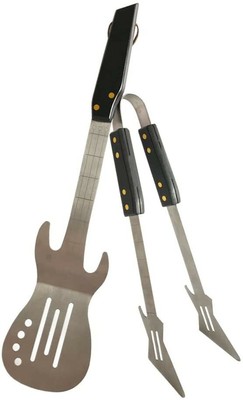 Rock Guitar Style 2-Piece Barbecue Tool Set