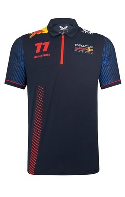 Red Bull Racing 2023 Team Driver Sergio Perez Polo Mens - Night Sky 3XL