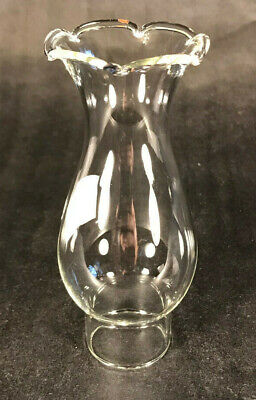 New 1 1/4'' X 4 1/2'' Clear Borosilicate Glass Crimp Top Miniature Lamp Chimney 