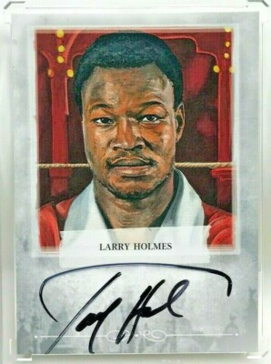 Larry Holmes 2010 Ringside Boxing Round One 1 SILVER on-card Autograph Auto - SP