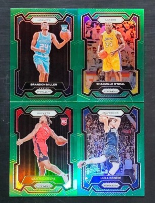 2023-24 Prizm Basketball GREEN PRIZMS with Rookies You Pick