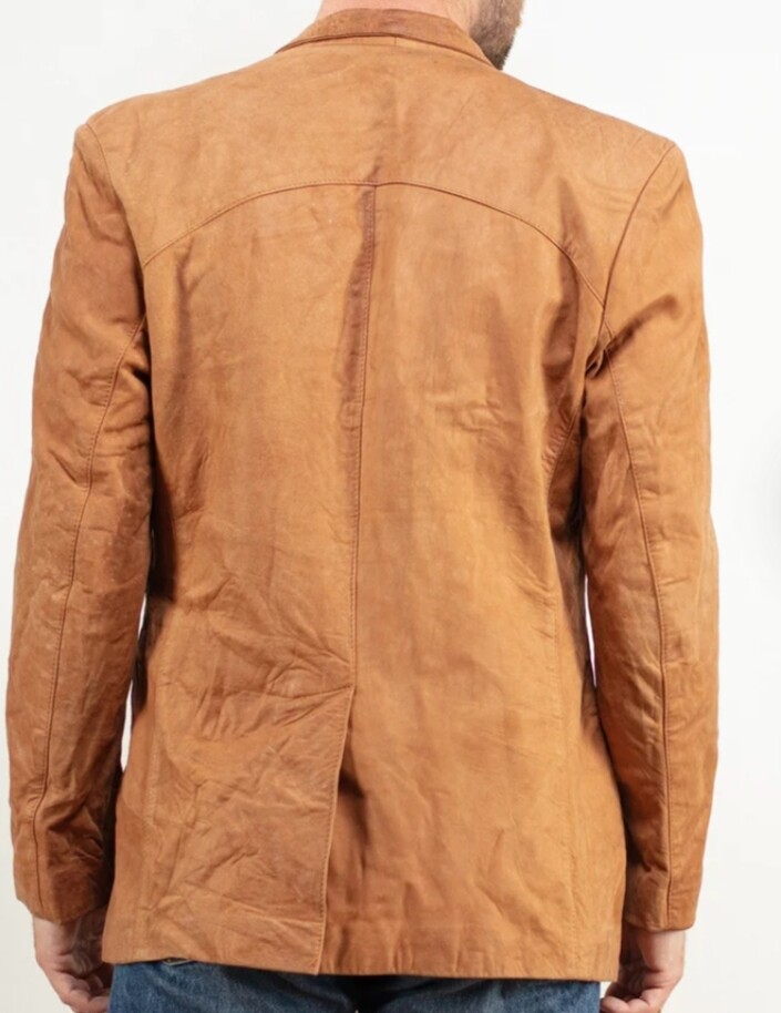 ZAFY LEATHER NEU MODERNE DESIGNER HERREN WILDLEDER BLAZER PURE LAMMLEDER SLIM FIT BLAZER ZL63