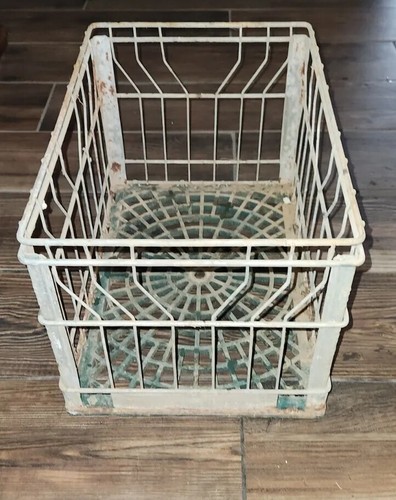 テント・タープ Vtg wire l milk crate Vintage 1973 ALTA DENA Inc. Metal Milk Crate Carrier