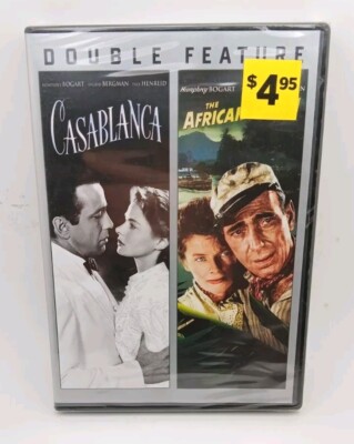 Casablanca/The African Queen (DVD, 2013, 2-Disc Set) BRAND NEW SEALED 